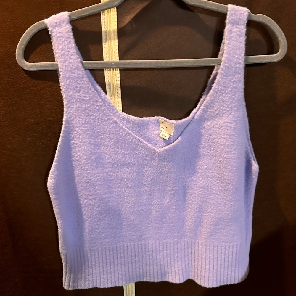 NWOT Sweater Tank Crop Top